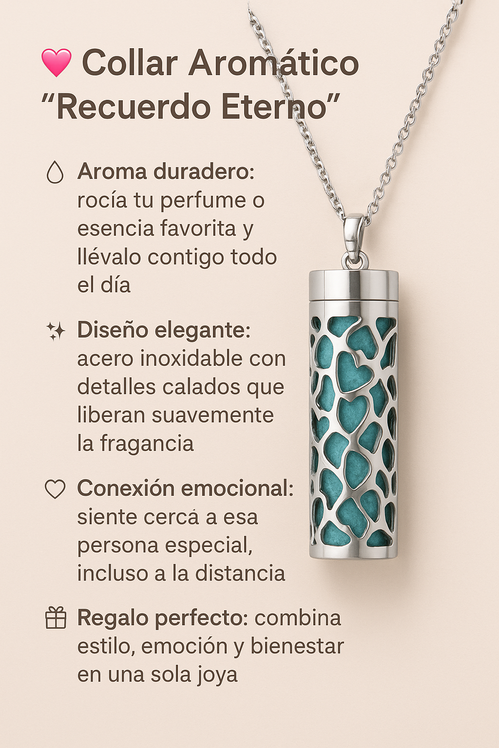 💞 Collar Aromático "Recuerdo Eterno"